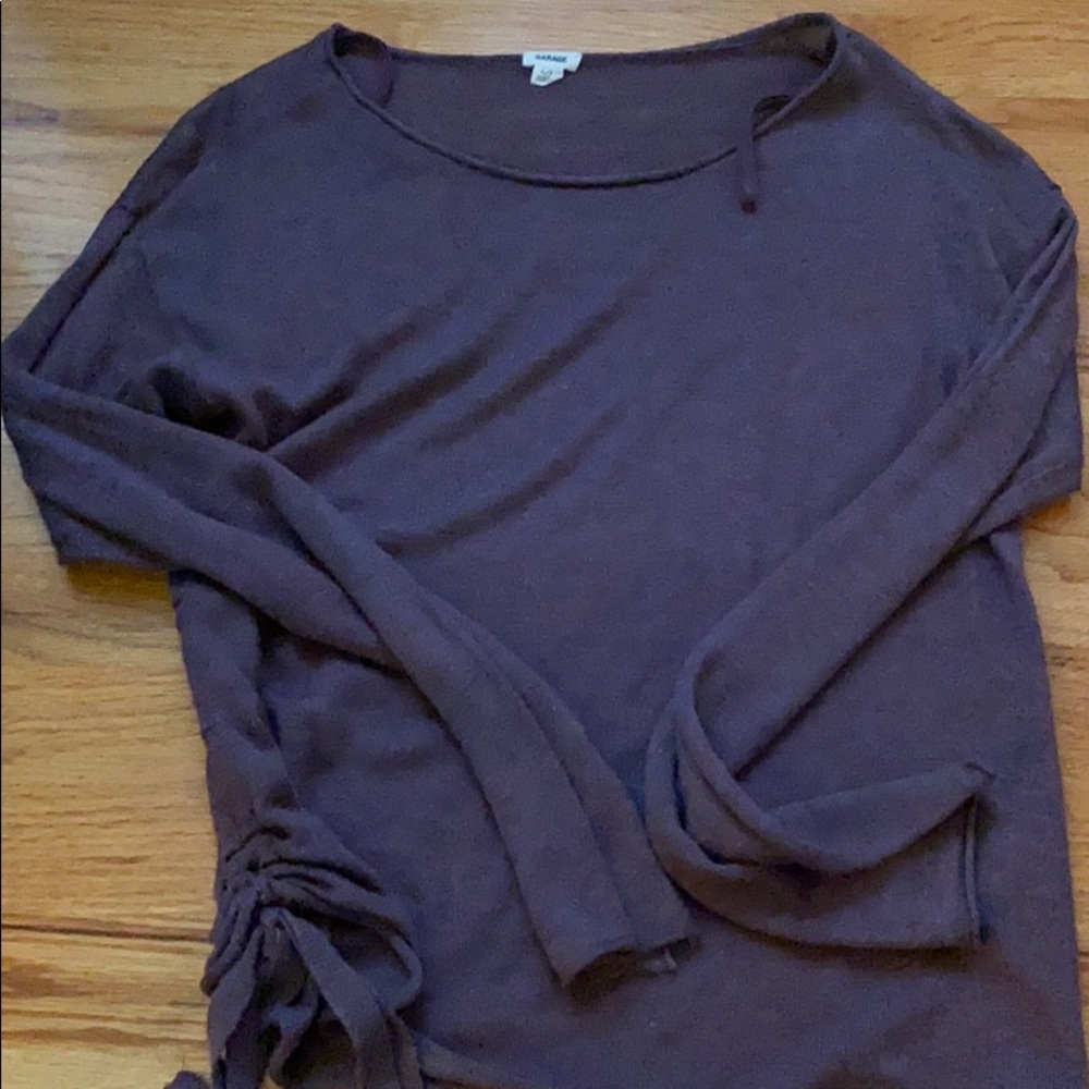 Garage purple sweater size large